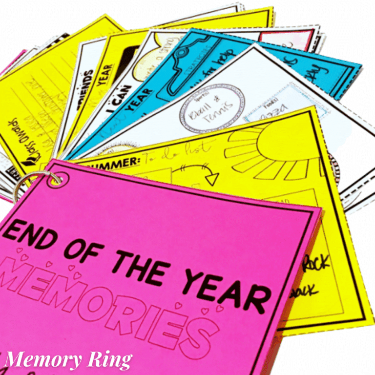 End of the Year Memory Book Options
